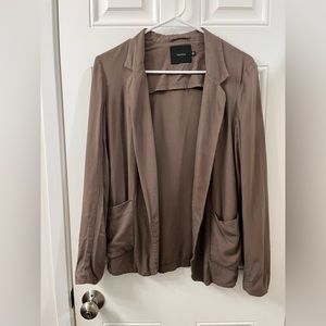 Talula relaxed blazer, mushroom brown